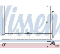 940058 - Радиатор кондиционера (NISSENS) BMW X5 E70 (2007-)