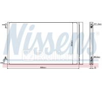 940124 - Радиатор кондиционера (NISSENS) Opel Insignia рестайлинг (2013-2017)