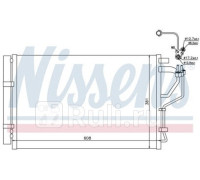 940268 - Радиатор кондиционера (NISSENS) Hyundai i30 2 (2012-)