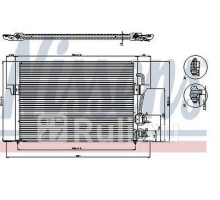 94308 - Радиатор кондиционера (NISSENS) Ford Mondeo 2 (1997-1999)