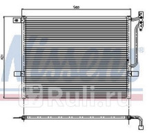 94431 - Радиатор кондиционера (NISSENS) BMW E46 (1998-2004)
