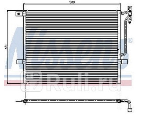 94431 - Радиатор кондиционера (NISSENS) BMW E46 (1998-2004)