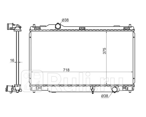 TY0005-20 - Радиатор охлаждения (SAT) Lexus IS 250 (2005-2010)