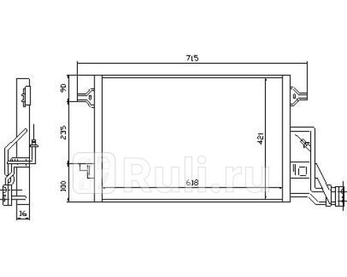 94592 - Радиатор кондиционера (NISSENS) Volkswagen Passat B5 plus (2000-2005)