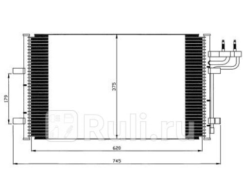 94663 - Радиатор кондиционера (NISSENS) Ford Focus 2 (2005-2008)