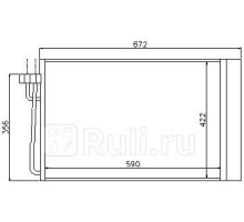 94679 - Радиатор кондиционера (NISSENS) BMW E60 (2002-)