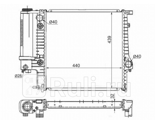 SG-BW0001 - Радиатор охлаждения (SAT) BMW E30 (1982-1990)