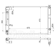 TY0030-ANH10-1 - Радиатор охлаждения (SAT) Toyota Alphard (2005-2008)