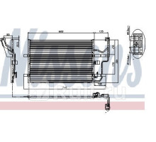94902 - Радиатор кондиционера (NISSENS) Mazda 3 BK седан (2004-)