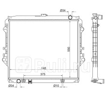 TY0018-1 - Радиатор охлаждения (SAT) Toyota Fortuner (2015-2021)