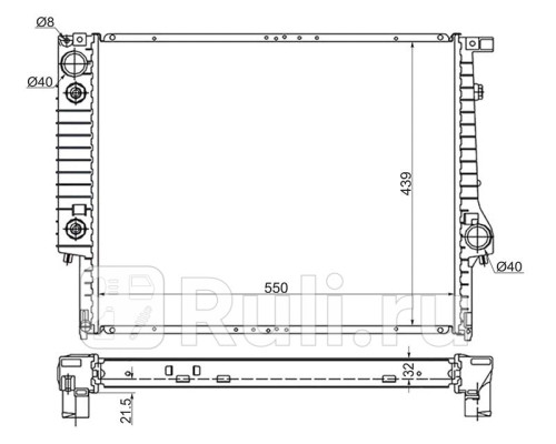 SG-BW0002 - Радиатор охлаждения (SAT) BMW E30 (1982-1990)