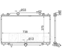 MZ0019 - Радиатор охлаждения (SAT) Mazda 6 GJ (2012-2018)
