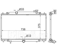 MZ0019 - Радиатор охлаждения (SAT) Mazda 6 GJ (2012-2018)