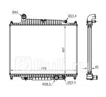 ST-10-0058 - Радиатор охлаждения (SAT) Range Rover 3 (2005-2009)