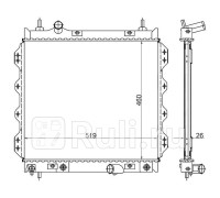 CR0001 - Радиатор охлаждения (SAT) Chrysler PT Cruiser (2000-2005)