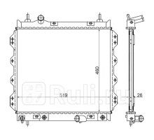 CR0001 - Радиатор охлаждения (SAT) Chrysler PT Cruiser (2000-2005)
