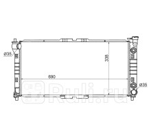 SG-MZ0002-V4 - Радиатор охлаждения (SAT) Mazda Capella (1997-2002)
