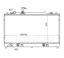 MZ0005 - Радиатор охлаждения (SAT) Mazda 6 GG (2002-2005)