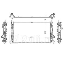 MZ0008 - Радиатор охлаждения (SAT) Ford C MAX (2007-2010)