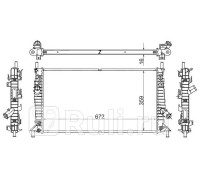 MZ0008 - Радиатор охлаждения (SAT) Mazda 3 BK хэтчбек (2003-2009)