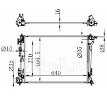 HY0018 - Радиатор охлаждения (SAT) Kia Sportage 4 (2016-2021)