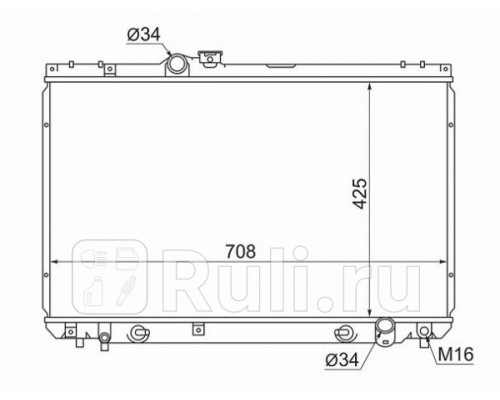 TY0006-150 - Радиатор охлаждения (SAT) Toyota Crown LSX10 (1995-2008)