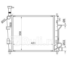 KI0003-11 - Радиатор охлаждения (SAT) Kia Picanto TA (2011-2017)