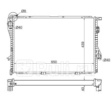 BW0005-97 - Радиатор охлаждения (SAT) BMW E39 (1995-2004)