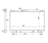 TY0003-A30 - Радиатор охлаждения (SAT) Toyota Camry V30 (2001-2006)