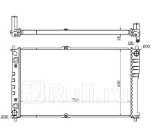 KI0008-2.5 - Радиатор охлаждения (SAT) Kia Carnival 1 (1999-2006)