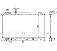 MZ0005-3 - Радиатор охлаждения (SAT) Mazda 6 GG (2002-2008)