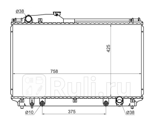 TY0007-01 - Радиатор охлаждения (SAT) Toyota Celsior (2000-2006)