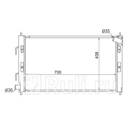 SG-MC0001-CY - Радиатор охлаждения (SAT) Mitsubishi Outlander XL рестайлинг (2010-2012)