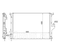 RN0002-08-1 - Радиатор охлаждения (SAT) Renault Sandero (2009-2014)