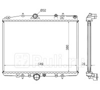 PG0002-1 - Радиатор охлаждения (SAT) Citroen C5 (2000-2004)