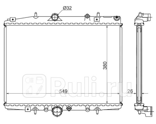 PG0002-1 - Радиатор охлаждения (SAT) Citroen C5 (2000-2004)