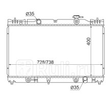TY0003-ACV30 - Радиатор охлаждения (SAT) Toyota Camry V30 (2001-2006)