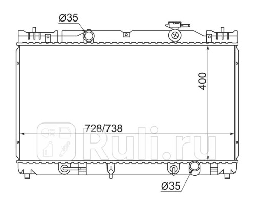 TY0003-ACV30 - Радиатор охлаждения (SAT) Toyota Camry V30 (2001-2006)