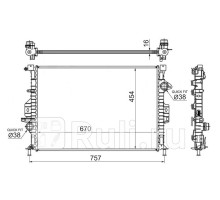 SG-FD0003 - Радиатор охлаждения (SAT) Ford Focus 3 (2011-2015)