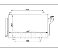 ST-47-0019 - Радиатор кондиционера (SAT) Mazda 6 GJ (2012-2018)