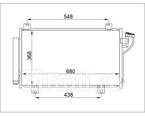 ST-47-0019 - Радиатор кондиционера (SAT) Mazda 6 GJ (2012-2018)