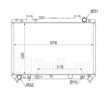 TY0050 - Радиатор охлаждения (SAT) Toyota Town Ace Noah 4 (1996-2007)