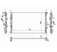 FD0009 - Радиатор охлаждения (SAT) Ford Transit 7 (2014-2021)