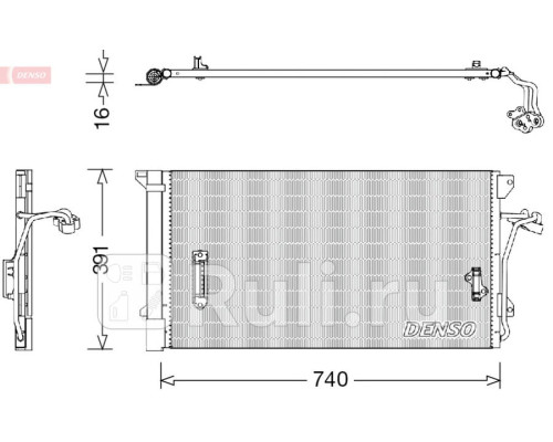 DCN02027 - Радиатор кондиционера (DENSO) Audi Q7 (2005-2009)