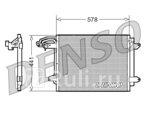 DCN32030 - Радиатор кондиционера (DENSO) Volkswagen Touran (2003-2010)