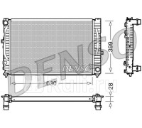 DRM02032 - Радиатор охлаждения (DENSO) Audi A4 B5 рестайлинг (1999-2001)