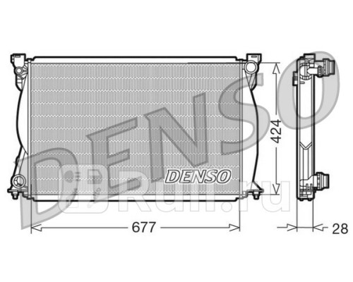 DRM02038 - Радиатор охлаждения (DENSO) Audi A6 C6 (2004-2008)