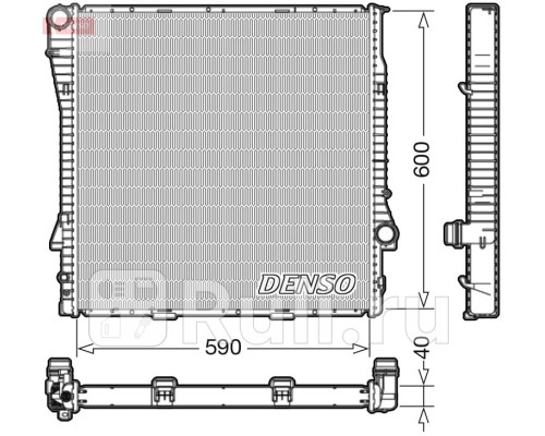 DRM05112 - Радиатор охлаждения (DENSO) BMW X5 E53 рестайлинг (2003-2006)