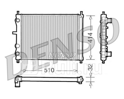 DRM09020 - Радиатор охлаждения (DENSO) Fiat Brava (1995-2003)