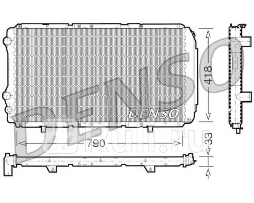 DRM09076 - Радиатор охлаждения (DENSO) Fiat Ducato 230 (1994-2002)